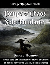 Compact Chaos - Solo Emulator on DriveThru RPG